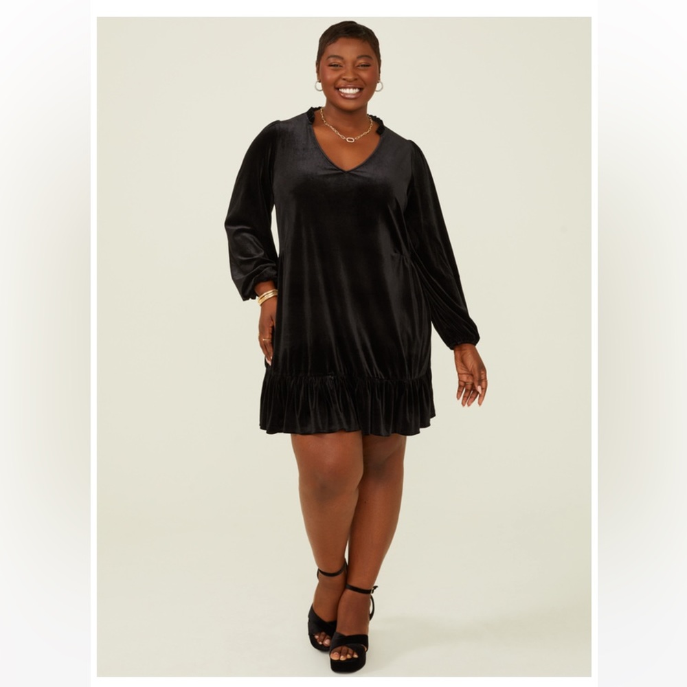 Dusty Velvet Dress